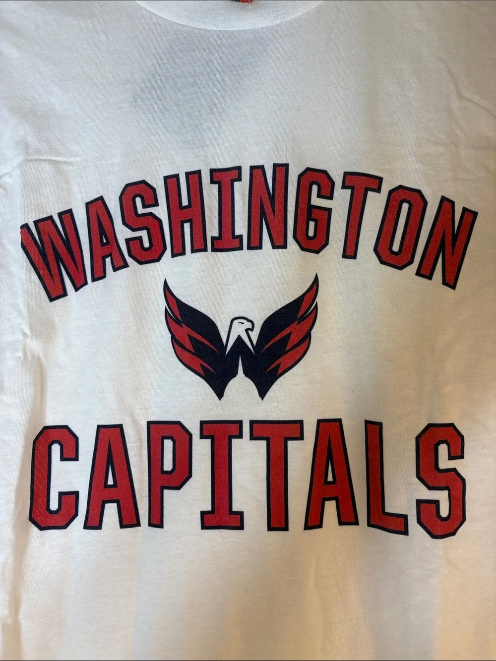 Fanatics White Washington Capitals Graphic Tee with Logo. Men’s L. NWT.